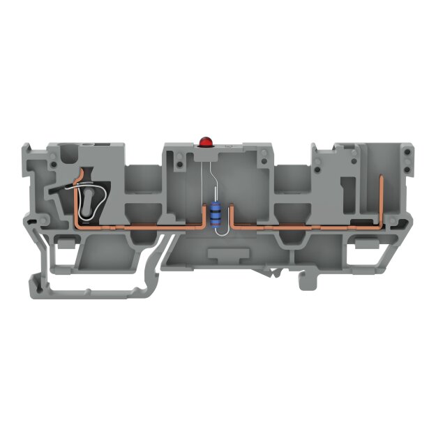 Wago 769-219/281-413 1-Leiter/1Pin Bauelementklemme Grau