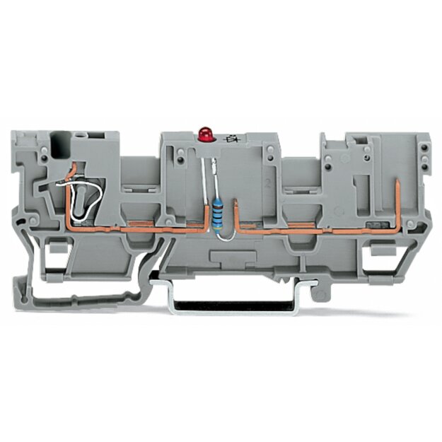 Wago 769-219/281-434 1-Leiter/1Pin Bauelementklemme Grau