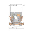 Wago 769-221 2-Pin-Basisklemme Grau