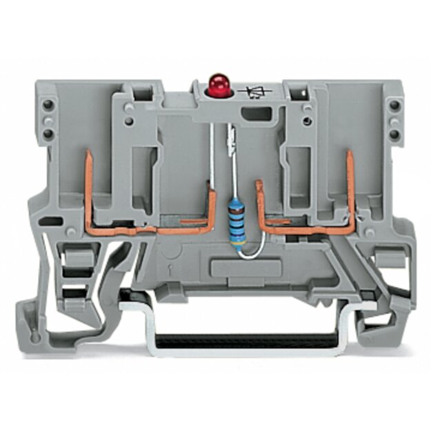 Wago 769-229/281-413 2-Pin-Bauelement-Basisklemme Grau
