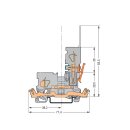 Wago 769-231 1-Leiter/1-Pin-Basisklemme Grau