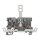 Wago 769-233 1-Leiter/1Pin Trennbasisklemme Grau