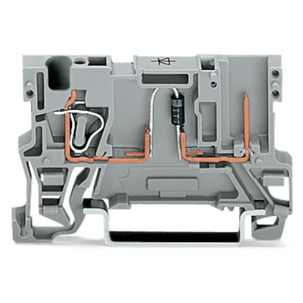 Wago 769-238/281-411 1-Leiter/1Pin Bauelementklemme Grau