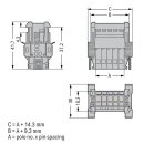 Wago 769-602/006-000 1-Leiter-Stiftleiste Grau