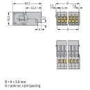 Wago 769-603 1-Leiter-Stiftleiste Grau