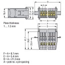 Wago 769-605/005-000 1-Leiter-Stiftleiste Grau
