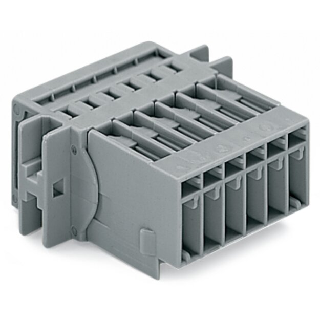 Wago 769-606/002-000 1-Leiter-Stiftleiste Grau