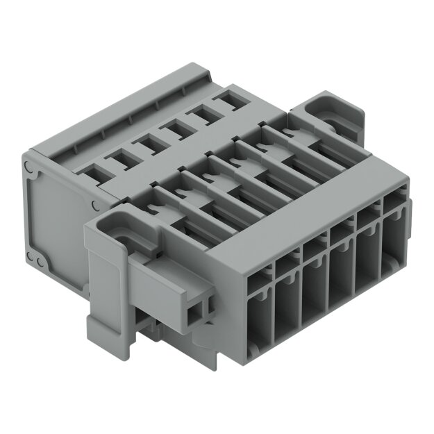 Wago 769-606/004-000 1-Leiter-Stiftleiste Grau
