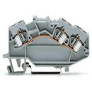 Wago 781-993 3-Leiter-Durchgangsklemme Grau
