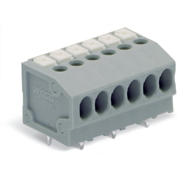 Wago 805-102 Leiterplattenklemme Grau