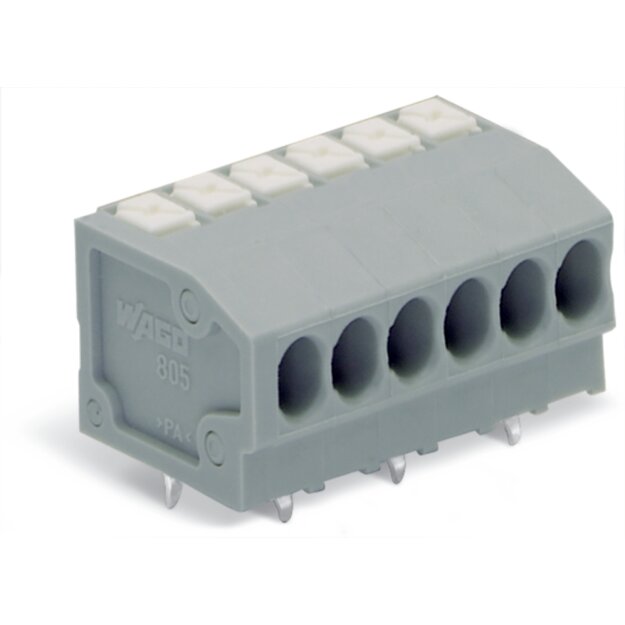 Wago 805-306 Leiterplattenklemme Grau