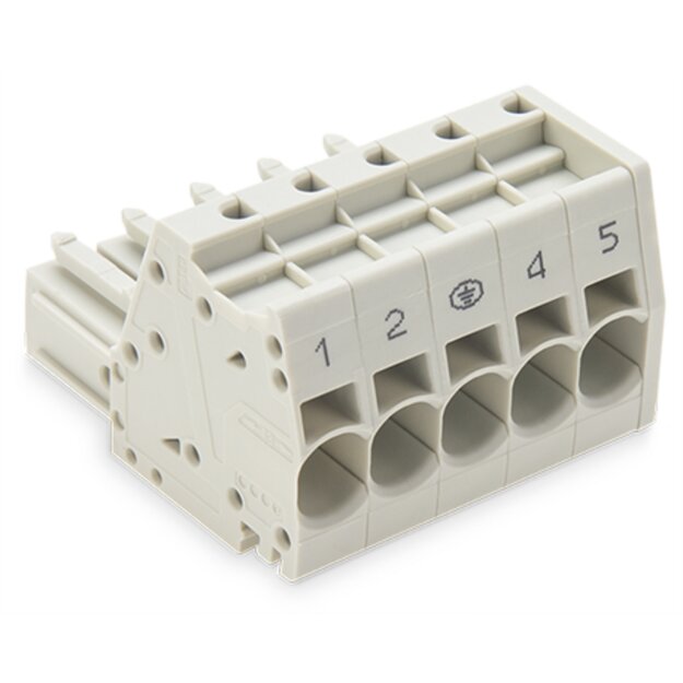 Wago 831-3105/000-9035 1-Leiter-Federleiste Grau