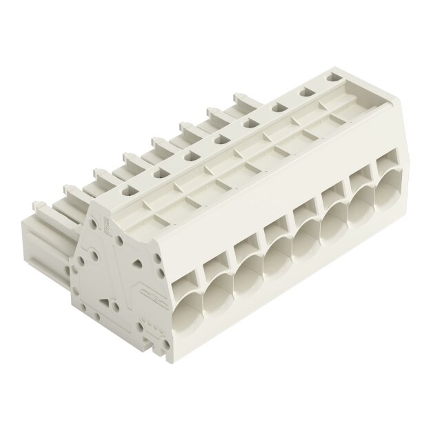 Wago 831-3108 1-Leiter-Federleiste Grau