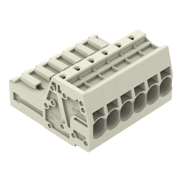 Wago 831-3206 1-Leiter-Stiftleiste Grau