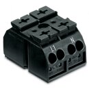 Wago 862-1562/999-950 4-Leiter-Geräteanschlussklemme Schwarz