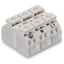 Wago 862-1633/999-950 4-Leiter-Geräteanschlussklemme Weiß
