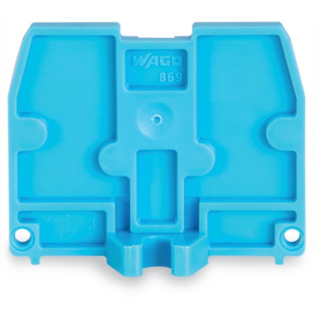 Wago 869-388 Abschlussplatte Blau