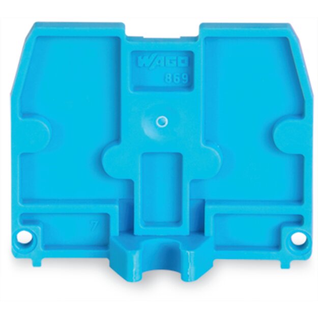 Wago 869-398 Abschlussplatte Blau