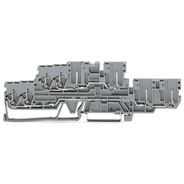 Wago 870-131 2Leiter/2Pin Doppelstockklemme Grau