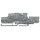 Wago 870-131 2Leiter/2Pin Doppelstockklemme Grau