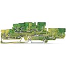 Wago 870-137 4-Leiter4Pin Doppelstockklemme Grün/gelb