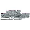 Wago 870-138 4-Leiter4Pin Doppelstockklemme Grau