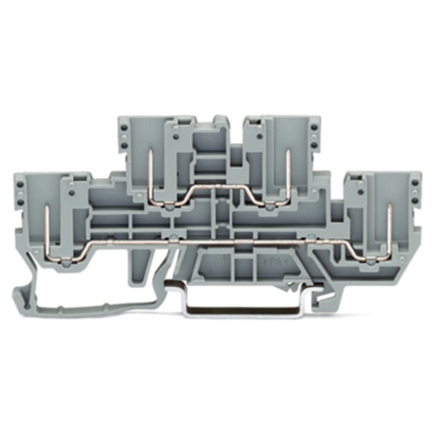 Wago 870-151 2-Pin/2-Pin-Doppelstockklemme Grau