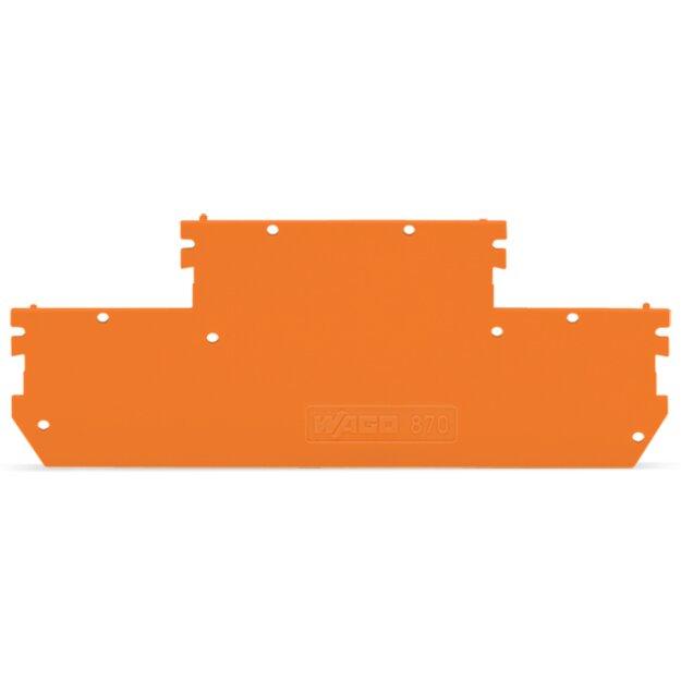 Wago 870-169 Abschluss- und Zwischenplatte Orange