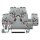 Wago 870-541/281-489 Bauelementklemme Grau