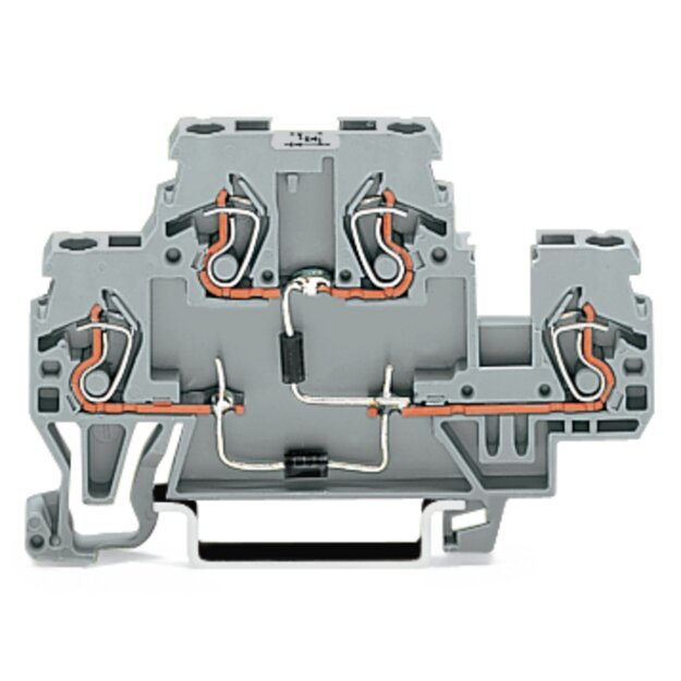 Wago 870-541/281-491 Bauelementklemme Grau