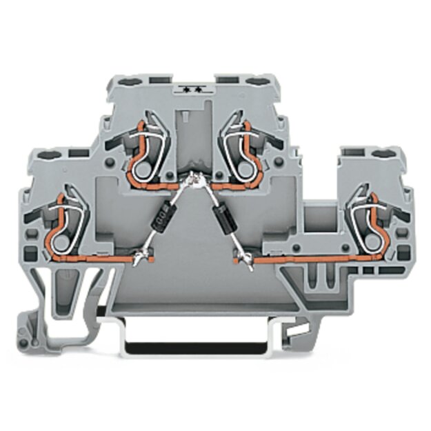 Wago 870-541/281-755 Bauelementklemme Grau