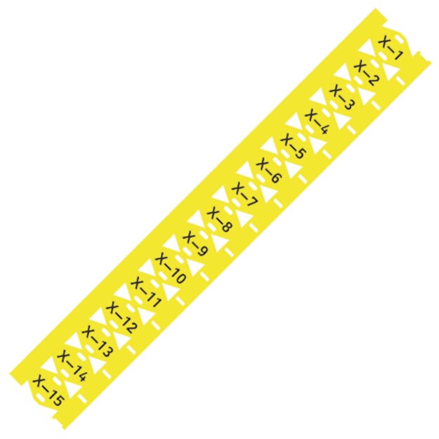 Wago 211-835/000-002 Kabelbündelmarkierer Gelb