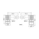 Wago 756-5404/060-010 Sensor-/Aktorleitung M12A Weiß