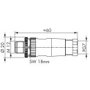 Wago 756-9202/050-000 Konfektionierter Steckverbinder 5p