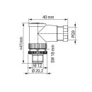 Wago 756-9206/040-000 Konfektionierter Steckverbinder 4p