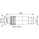 Wago 756-9207/050-000 M12-Stecker axial 5-polig