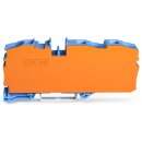 Wago 2016-1304/2016-1392 3-Leiter-Durchgangsklemme Blau