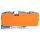 Wago 2016-1304/2016-1392 3-Leiter-Durchgangsklemme Blau
