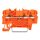 Wago 2202-1302 3-Leiter-Durchgangsklemme Orange