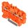 Wago 2202-1302 3-Leiter-Durchgangsklemme Orange