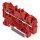 Wago 2202-1303 3-Leiter-Durchgangsklemme Rot