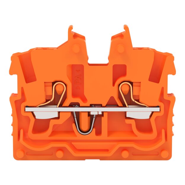Wago 2250-322 2-Leiter-Mini-Durchgangsklemme Orange