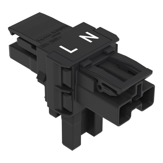 Wago 770-1606 T-Verteiler 2-polig Schwarz