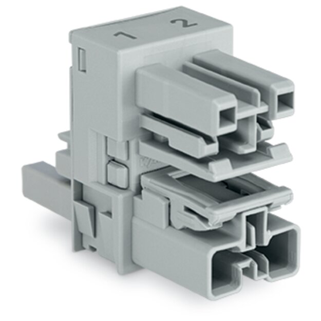 Wago 770-1608 h-Verteiler 2-polig Grau