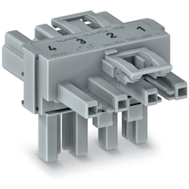 Wago 770-1631 T-Verteiler 4-polig Grau