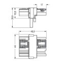 Wago 770-1631 T-Verteiler 4-polig Grau