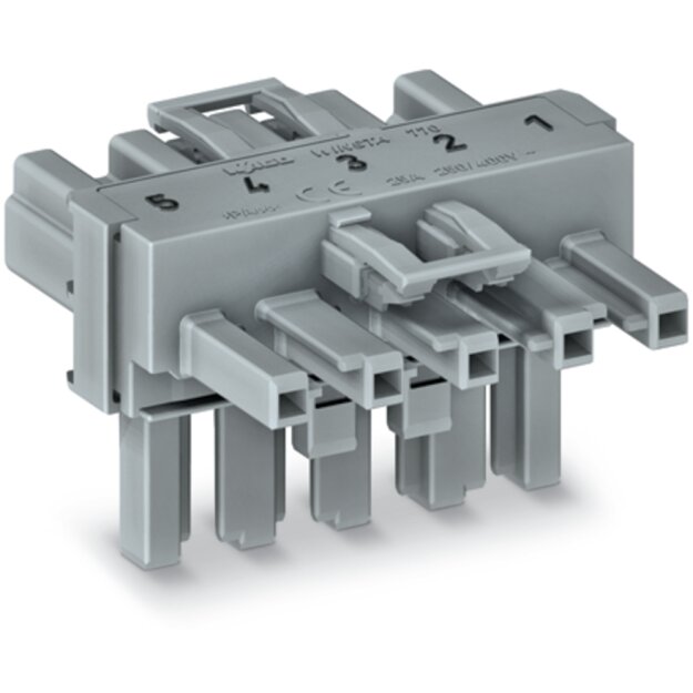Wago 770-1641 T-Verteiler 5-polig Grau