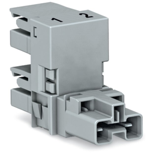 Wago 770-1651 h-Verteiler 2-polig Grau