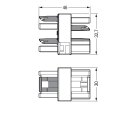 Wago 770-1716 3-fach-Verteiler 3-polig