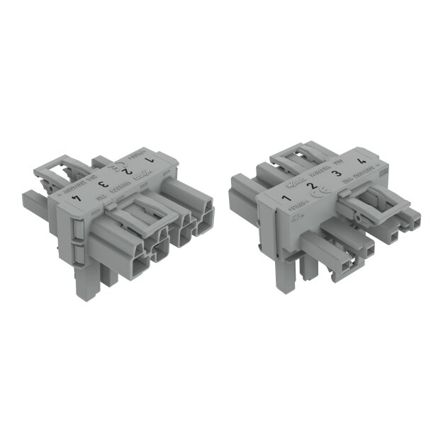 Wago 770-1731 T-Verteiler 4-polig Grau